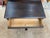 Vintage Ebonized Wood Side Table With Drawer & Gallery Back For Sale - Image 10 of 11