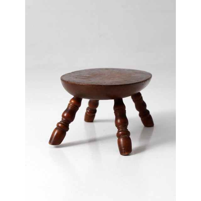 Vintage Early American Style Footstool For Sale - Image 9 of 13