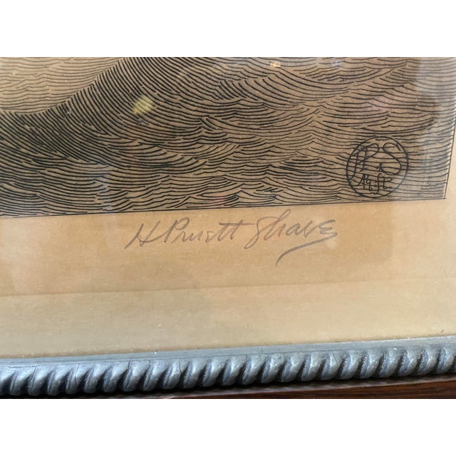 Metal Antique Henry Pruett Share & Milton J. Burns Copper Nautical Plate Etching 1886 For Sale - Image 7 of 11