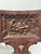 Brown Antique German Black Forest Carved Tiger Oak Drunken Monk Tavern Bench For Sale - Image 8 of 16