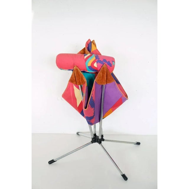 Blue Italian Miamina Chair by Salviati & Tresoldi for Missoni and Saporiti For Sale - Image 8 of 11