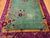 Vintage Art Deco Chinese Rug, Hand-Knotted Wool, Floral Motif, Turquoise & Purple, 9x12 For Sale - Image 14 of 18
