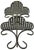 A striking pair of antique French wrought iron wall shelves, hand-forged with an elegant balance of utility and ornament....