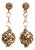 Late 20th Century Pair of 18 Karat Gold Ball Dangle Earrings by Deborah Lockhart Phillips For Sale