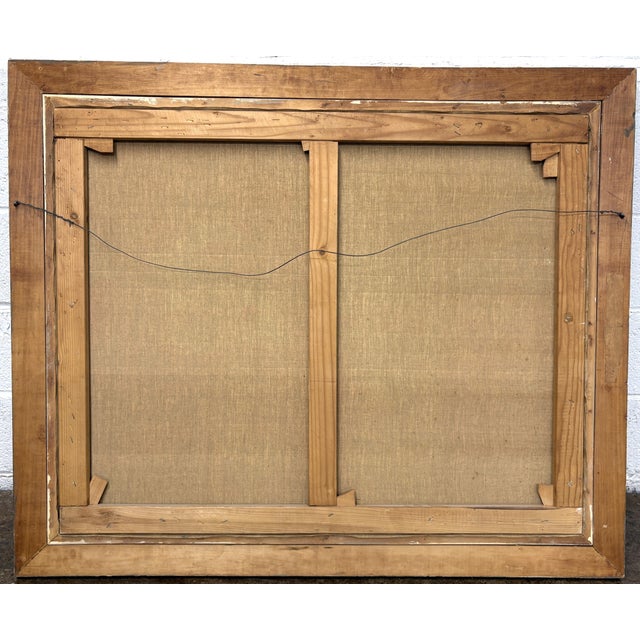 1960s Nicola Simbari 20th C. Italian Original Oil Painting Young Woman Capri 1965 For Sale - Image 5 of 6