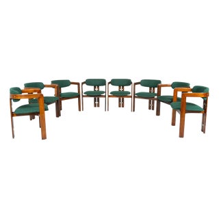 Pamplona Armchairs by Augusto Savini for Pozzi, Italy, 1960s, Set of 8 For Sale