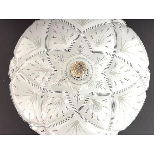 Mid 20th Century 1960s Quilted Starburst Ceiling Light For Sale - Image 5 of 18