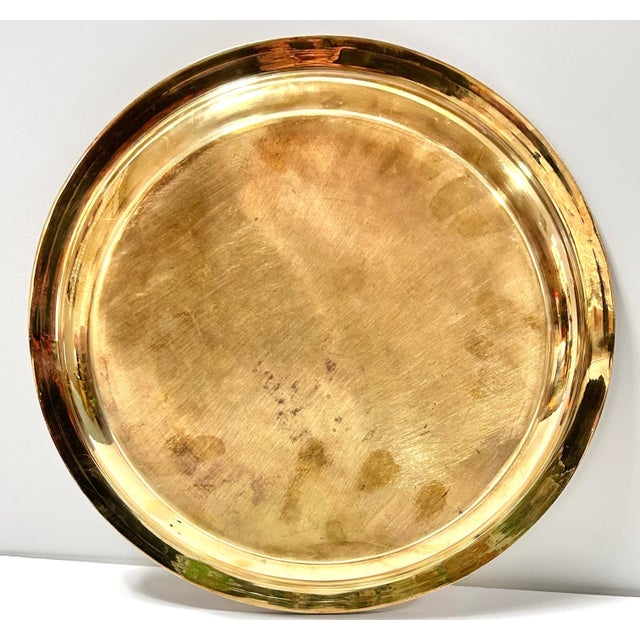 Vintage Cera Frog & Fern Cocktail Glass Set With Brass Tray – Mid-Century Bar Cart, Spring Entertaining Decor For Sale - Image 10 of 11