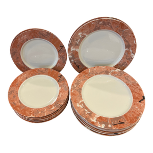 1980s Villeroy and Boch Siena Salad Butter Plates- 16 Pieces