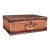 Vintage Rattan Wrapped Decorative Suitcase Trunk For Sale