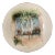 15: Large Italian Hand Painted Platter With Country Window Theme For Sale