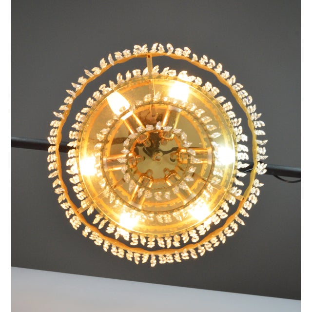 Vintage Crystal Chandelier, 1970s For Sale - Image 9 of 11