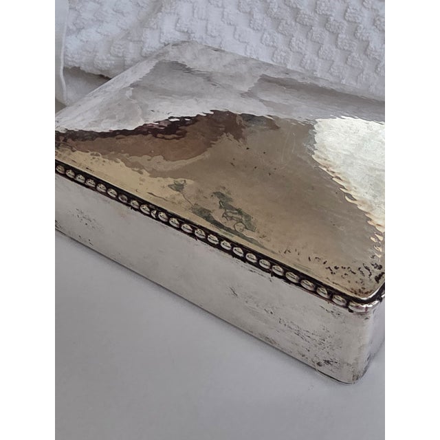Danish Silver Box by Carl M. Cohr 83% Silver Purity For Sale - Image 10 of 15
