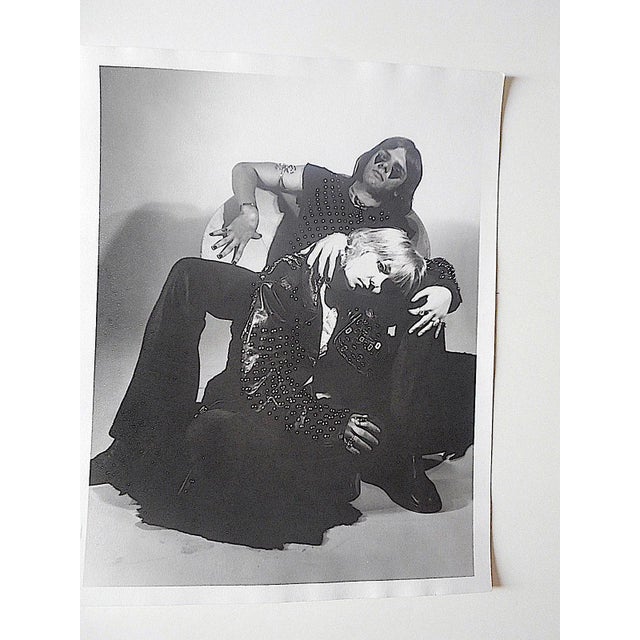 Original Mid Century Glossy Silver Gelatin Studio Photograph-Hippie Flower Power-8"x10"-1960's For Sale - Image 4 of 4