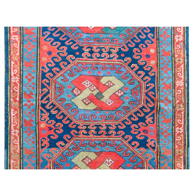 Textile Early 20th Century Persian Kazak Rug For Sale - Image 7 of 15