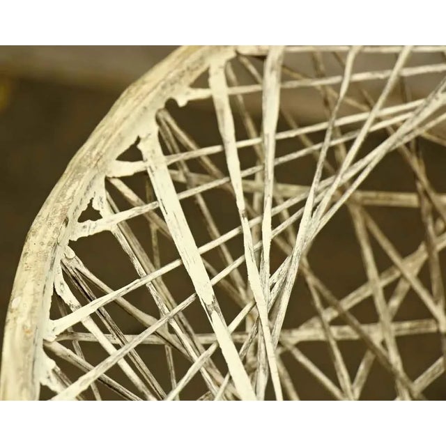 Late 20th Century White Modern Wicker Patio Set For Sale - Image 5 of 11