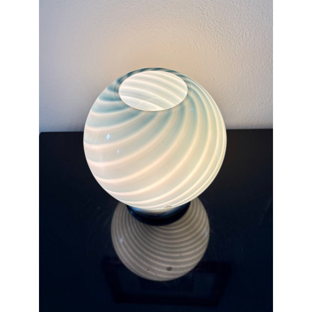 Acquarius 20 by la murrina stunning vintage table lamp from the 1990s, unused, featuring beautiful murano glass. It has a...