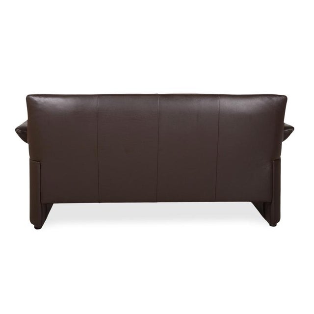 Leather Brown Two-Seater Sofa with Manual Function by Jori Linea, Set of 2 For Sale - Image 15 of 17
