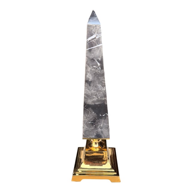 Eichholtz Black Marble & Gold Home Accent 15.75" For Sale