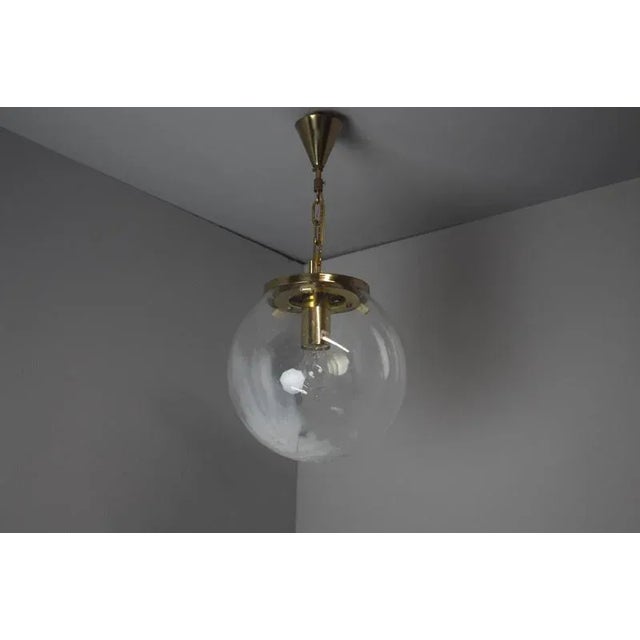 Vintage Glass Pendant Light by Kamenický Šenov, 1970s For Sale - Image 6 of 13