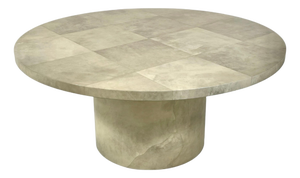 Faux Goatskin Dining Table