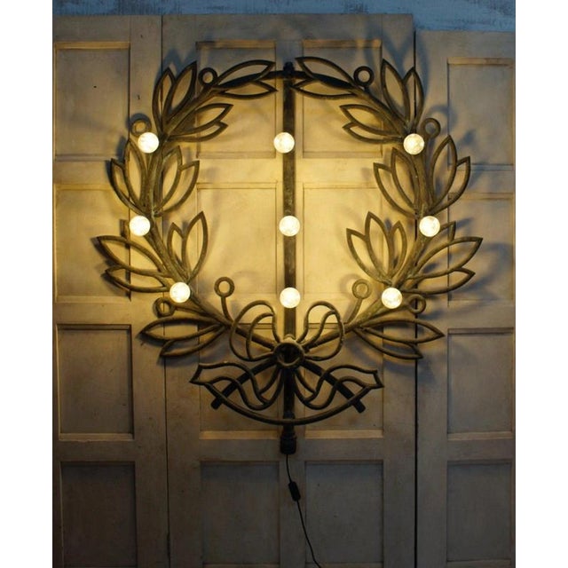 Early 20th Century Antique Copper Element Wall Light, 1900 For Sale - Image 5 of 12
