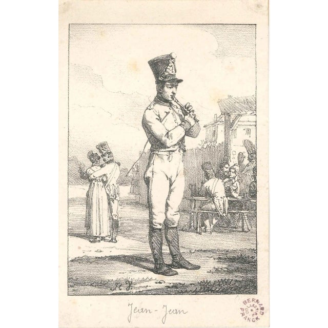 Jean-Jean - Original Lithograph by Horace Vernet - Early 19th Century For Sale