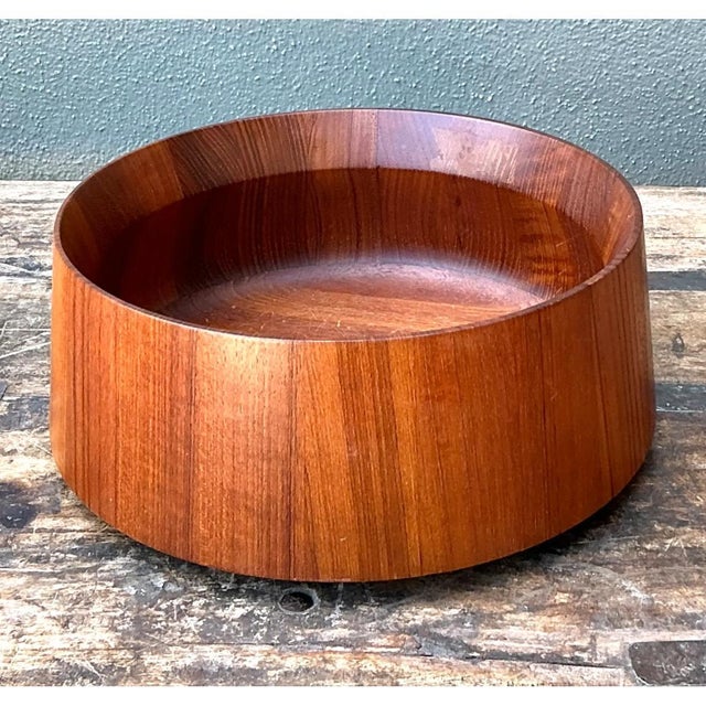 Vintage Nambe Teak Wood Salad Bowl For Sale - Image 10 of 12