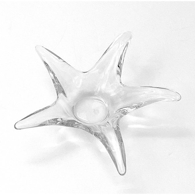 Starfish Crystal Bowl French Signed Cofrac Art Verrier For Sale - Image 11 of 12