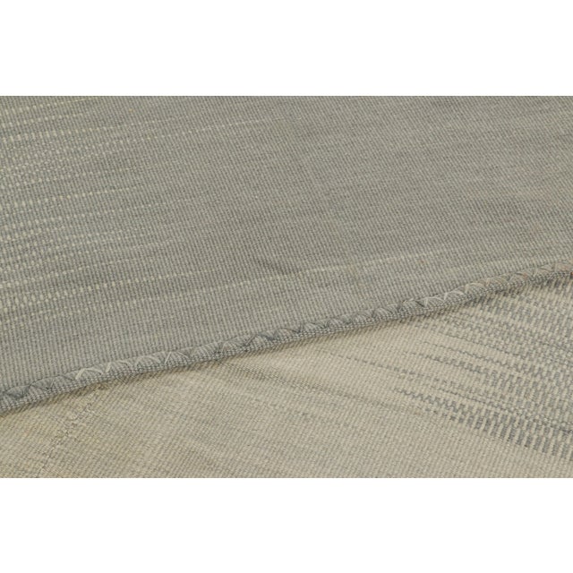 Textile Rug & Kilim’s Oversized Contemporary Kilim in Gray With Geometric Patterns For Sale - Image 7 of 7