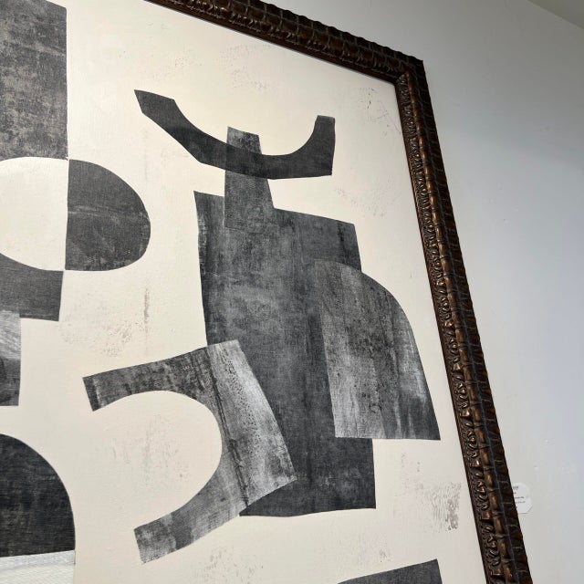 Abstract Graphite by Jennifer Gibbs For Sale - Image 3 of 10