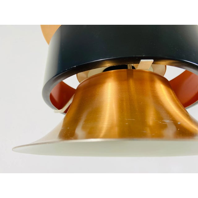 Danish Copper and Black Pendant Lamp, 1960s For Sale - Image 12 of 13