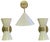 Pair Italian Sconces W Enameled Shades & Matching Pendant in Style of Stilnovo For Sale - Image 11 of 11