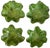 A striking set of four handmade ceramic leaf bowls by Pat Young, circa the 1950s. Each bowl features deeply textured leaf...