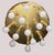 Gold Art Deco Style Brass 13-Light Ceiling Light from TZ Leuchten, Germany, 1980s For Sale - Image 8 of 12