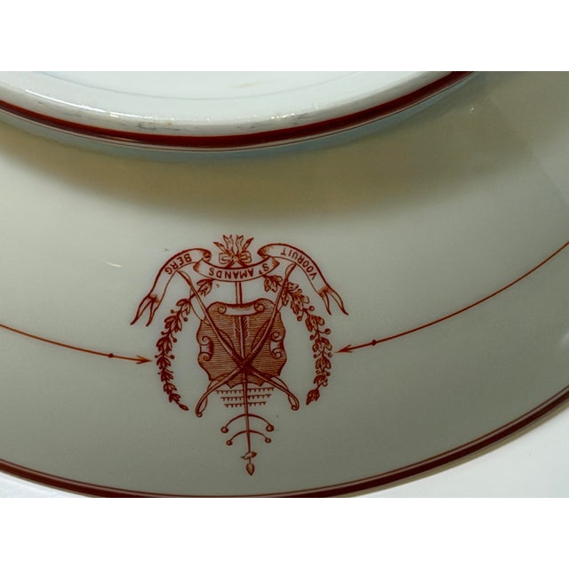 Late 19th Century Late 19th Century Pillivuyt Porcelain Tureen With Belgian Archery Guild Crest For Sale - Image 5 of 12