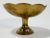Hollywood Regency Vintage Scalloped Brass Compote on Pedestal For Sale - Image 3 of 7