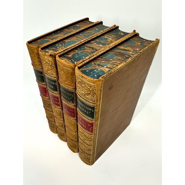William IV Antique The Works of William Robertson Books - Set of 4 For Sale - Image 3 of 9