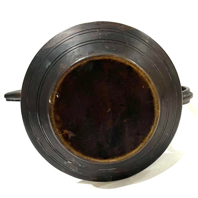 Metal Antique Bedouin Arabic Dallah Copper Coffee Pot For Sale - Image 7 of 9