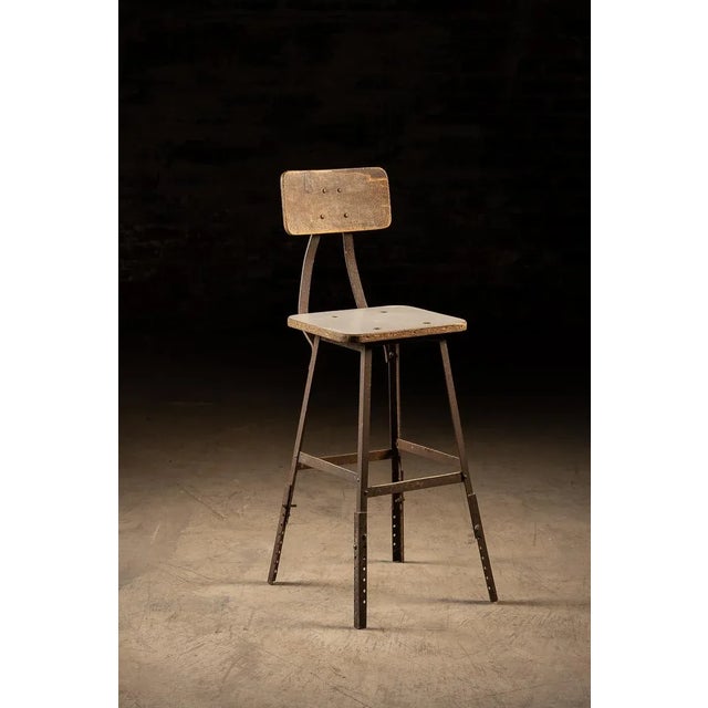 Angle Iron Industrial Stool For Sale In Chicago - Image 6 of 6