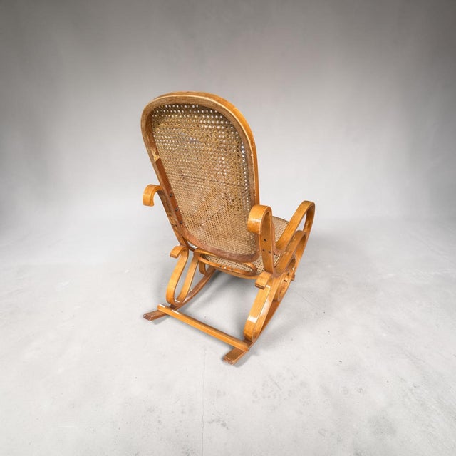 Vintage Thonet-Style Bentwood Rocking Chair – C. 1970 For Sale - Image 10 of 14