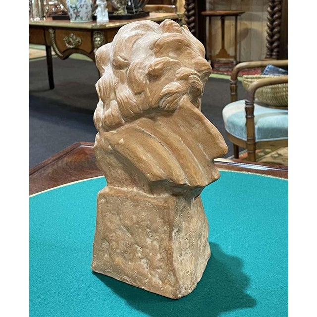 Terracotta Bust of Beethoven by Marcel Bouraine For Sale - Image 3 of 8