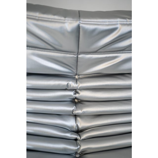 Silver Togo Lounge Chair by Michel Ducaroy for Ligne Roset For Sale - Image 5 of 7