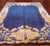Antique Art Deco rug. Size: 8'9" x 11'2". 1920s Blue Rectangle Hand Knotted Pile Antique Allover Floral Wool Rug, Circa...