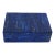 Lapis Lazuli Trinket Box With White Marble Core Expertly Handcrafted Blue Gemstone Jewelry Keepsake For Sale