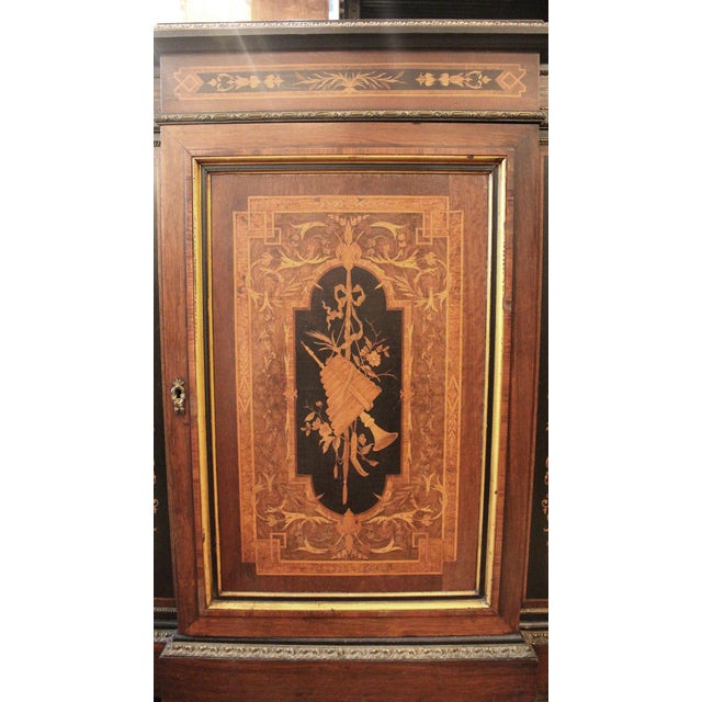 Antique Renaissance American Rosewood Credenza For Sale - Image 4 of 9