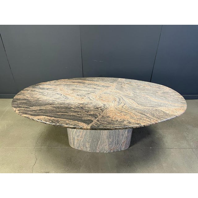 1970s Vintage Oval Granite Dining Table, 1970s For Sale - Image 5 of 14
