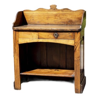 Antique French Fruitwood Washstand For Sale
