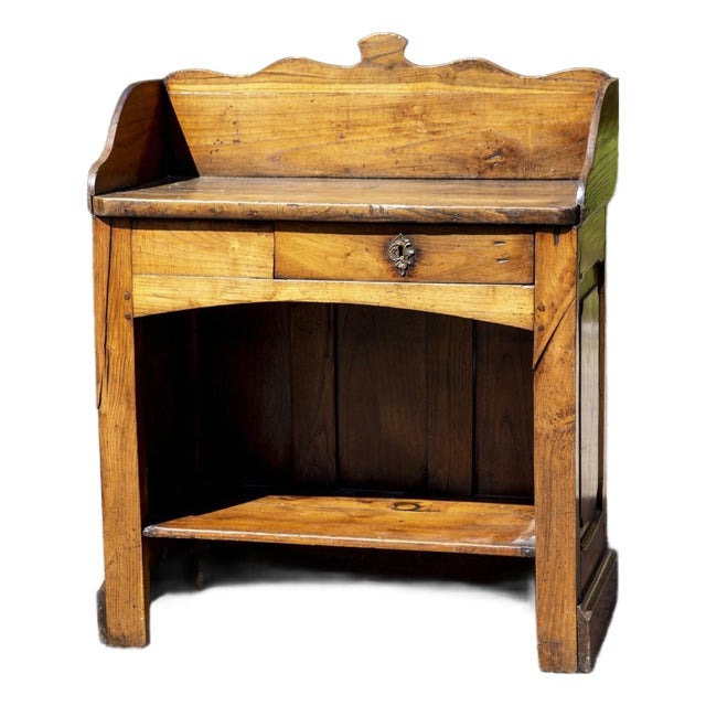 Antique French Fruitwood Washstand For Sale