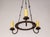Early 20th Century Rustic Iron 3-Light Ring Chandelier For Sale In San Francisco - Image 6 of 10